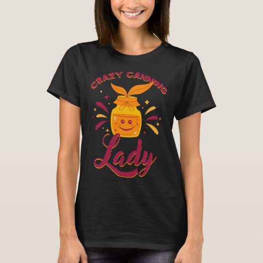 Crazy Canning Lady Vinegar Condiment Tシャツ (正面)