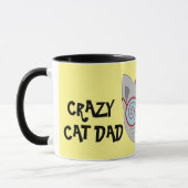 CRAZY CAT DAD コーヒー マグカップ (左)
