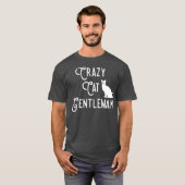 Crazy Cat Gentleman Cat Dad Cat Lover Guy Funny Tシャツ (正面フル)