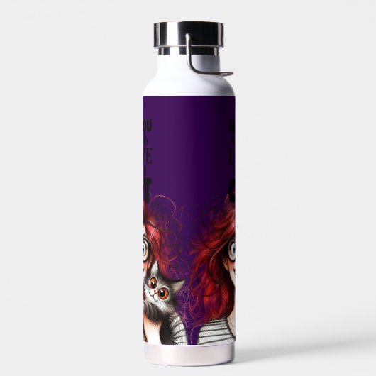Crazy Cat Lady  ウォーターボトル (左面)