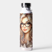 Crazy Cat Lady  ウォーターボトル (左面)