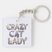 Crazy Cat Lady キーホルダー (裏面)