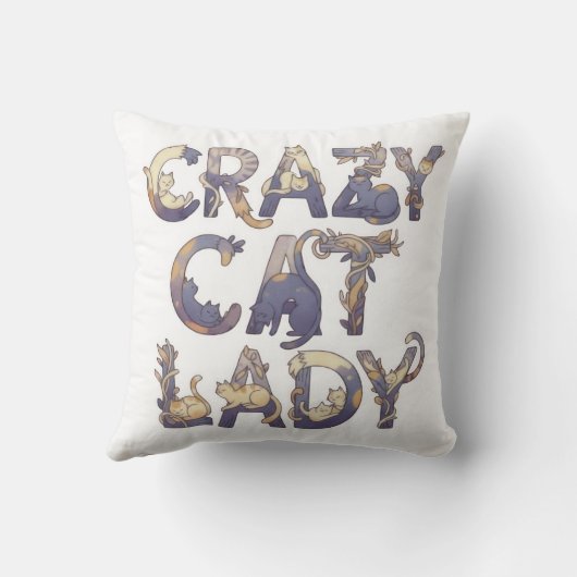 Crazy Cat Lady クッション (裏面)