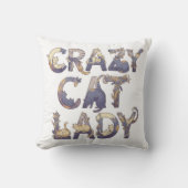 Crazy Cat Lady クッション (正面)