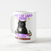 crazy cat lady? コーヒーマグカップ (正面左)