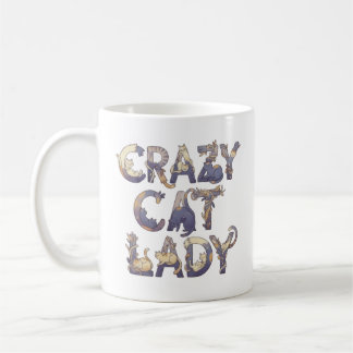 Crazy Cat Lady コーヒーマグカップ