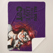 Crazy Cat Lady  シェルパブランケット (正面)