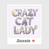 Crazy Cat Lady シール (シート)