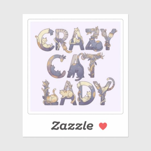 Crazy Cat Lady シール (シート)