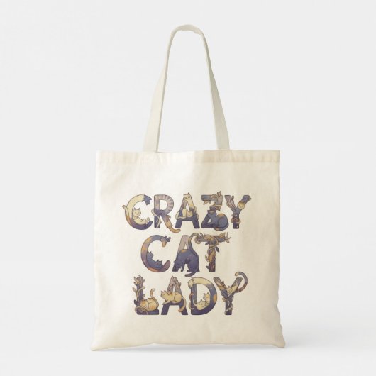 Crazy Cat Lady トートバッグ (裏面)