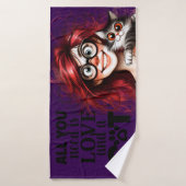 Crazy Cat Lady  バスタオル (バスタオル)