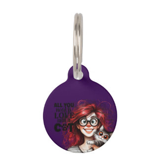 Crazy Cat Lady  ペット　ネームタグ