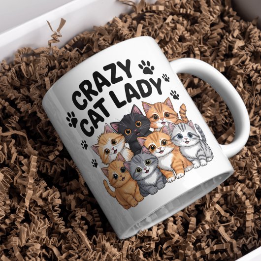 Crazy Cat Lady Funny Cat Lover Coffee Mug コーヒーマグカップ