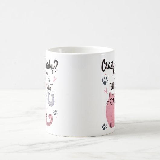 Crazy Cat Lady? Funny Cat Lover Gift  コーヒーマグカップ (中央)