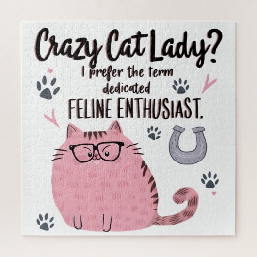 Crazy Cat Lady? Funny Cat Lover Gift  ジグソーパズル (縦)
