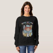 Crazy Cat Lady in Training Sweatshirt  スウェットシャツ (正面フル)