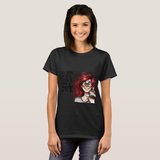 Crazy Cat Lady  Tシャツ (正面フル)