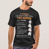 Crazy Cat Mom 5 Things You Should Know About This  Tシャツ (正面)
