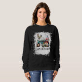 Crazy Chicken Lady Farm  Chicken Bleached for Wome スウェットシャツ (正面フル)