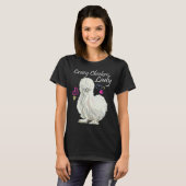 Crazy Chicken Lady for Mother Of Chickens Silkie c Tシャツ (正面フル)