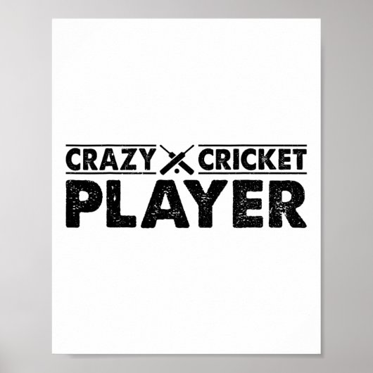Crazy Cricket Player - Cricketing Cricket Player  ポスター (正面)