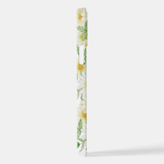 Crazy Daisy Floral Personalized  iPhone Case iPhoneケース (右側面)