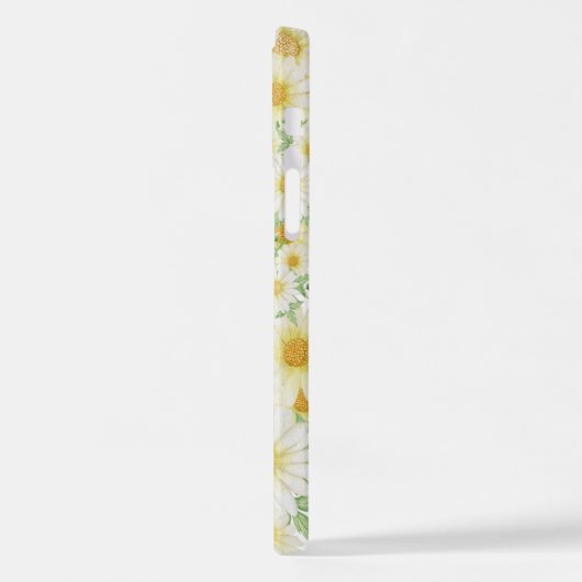 Crazy Daisy Floral Personalized  iPhone Case iPhoneケース (左側面)