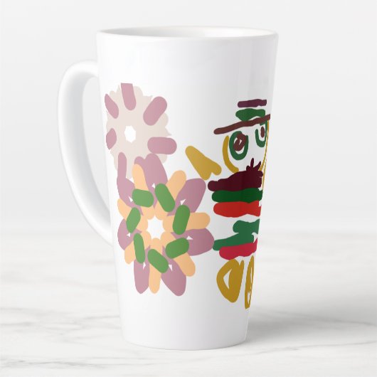 Crazy dance gingerbread   カフェラテマグ (左アングル)