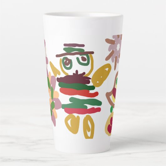 Crazy dance gingerbread カフェラテマグ (正面)