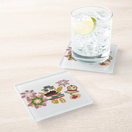 Crazy dance gingerbread   ガラスコースター (アングル)