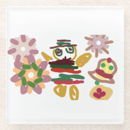 Crazy dance gingerbread   ガラスコースター