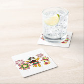 Crazy dance gingerbread   スクエアペーパーコースター (インサイチュ)