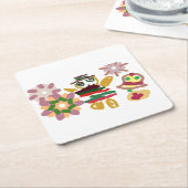 Crazy dance gingerbread   スクエアペーパーコースター (アングル)