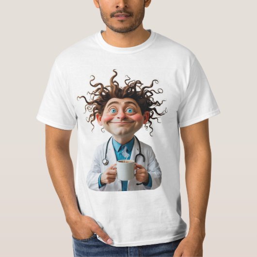 Crazy Doctor Coffee Lover Tee Tシャツ (正面)