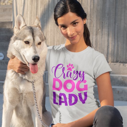 Crazy Dog Lady Funny Dog Lover Tシャツ