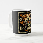 Crazy Dog Person – Canine Obsession Pride コーヒーマグカップ (正面左)