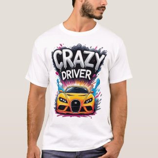 Crazy Driver: Vibrant Graffiti Art Tシャツ