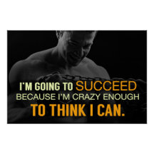 Crazy Enough Motivational Poster