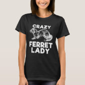 Crazy Ferret Lady   Animal  Kid Tシャツ (正面)