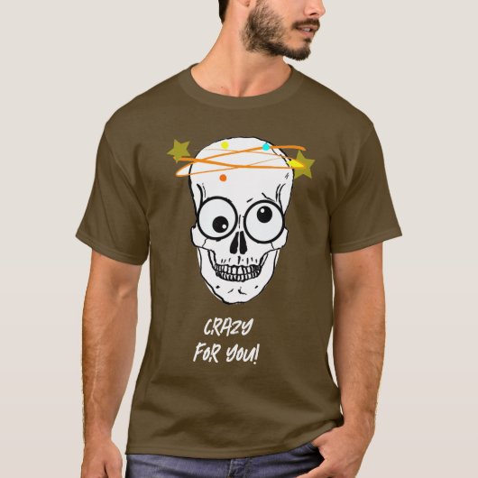 CRAZY FOR YOU, 編集可能 Tシャツ (正面)