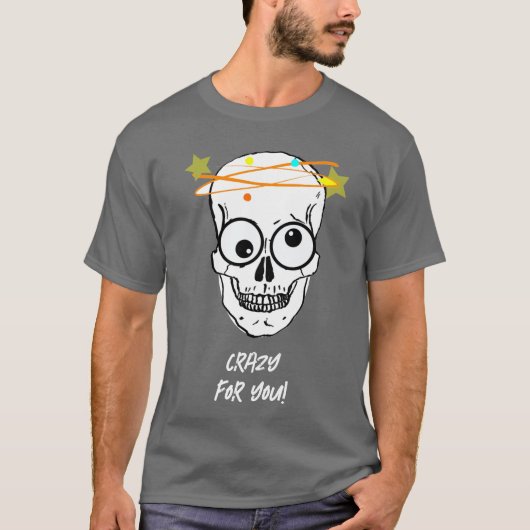 CRAZY FOR YOU, 編集可能 Tシャツ (正面)