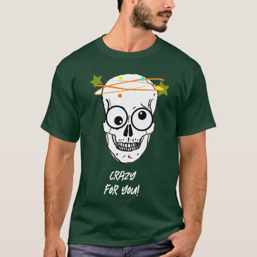 CRAZY FOR YOU, 編集可能 Tシャツ (正面)