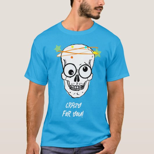 CRAZY FOR YOU, 編集可能 Tシャツ (正面)