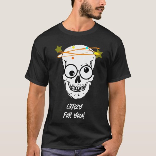 CRAZY FOR YOU, 編集可能 Tシャツ (正面)