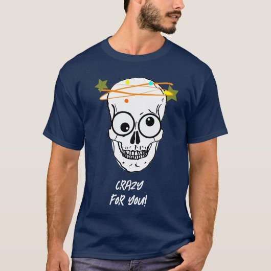 CRAZY FOR YOU, 編集可能 Tシャツ (正面)