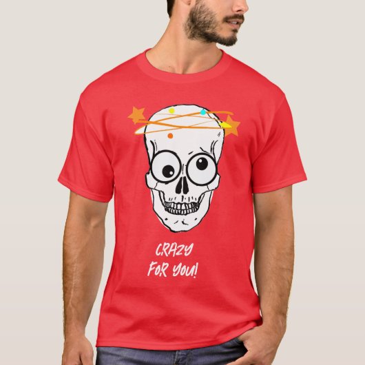 CRAZY FOR YOU, 編集可能 Tシャツ (正面)
