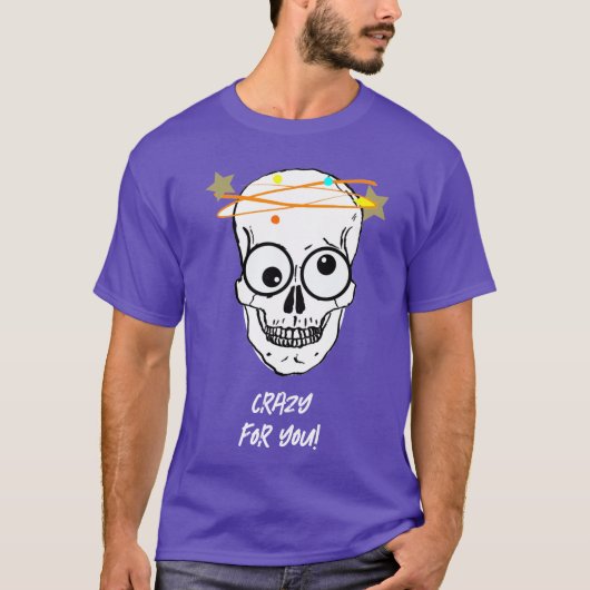 CRAZY FOR YOU, 編集可能 Tシャツ (正面)