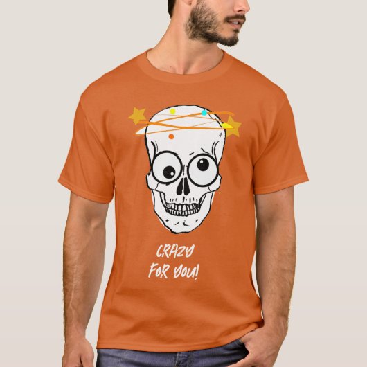 CRAZY FOR YOU, 編集可能 Tシャツ (正面)