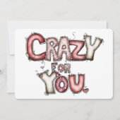 Crazy for You Valentine Card  シーズンカード (正面)