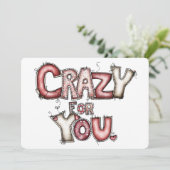 Crazy for You Valentine Card  シーズンカード (スタンド正面)